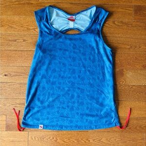 Trespass Blue Tank Top with Red Accents